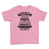 Super Cool Pops Of A Freaking Awesome Granddaughter Youth Tee