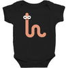 cacing bae senyum Baby Bodysuit