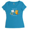 finn the cat &amp; jake the cat Women's Triblend Scoop T-shirt