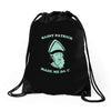 saint patrick made me do it Drawstring Bags