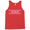 on wednesdays we smash the patriarchy Tank Top