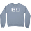 fishing   problem solved mens funny Crewneck Sweatshirt