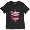 quens are born [your date] V-Neck Tee