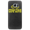 safe sex train gym workout funny gift Samsung Galaxy S7 Edge