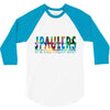 jake paulers cool colors 3/4 Sleeve Shirt