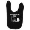 meow meaning Baby Bibs