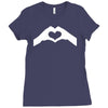 love hands Ladies Fitted T-Shirt