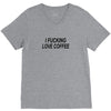 i love coffee V-Neck Tee