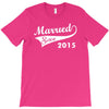 married since 2015   mens funny wedding marriage T-Shirt