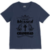 I Am One Blessed Granddad V-Neck Tee