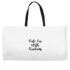 kale'em with kindness pocket Weekender Totes