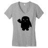 adipose dr who Women's V-Neck T-Shirt