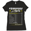 February Girl Facts Aquarius Ladies Fitted T-Shirt