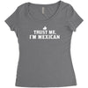 trust me, i'm mexican   spanish latino mexico mexicano text pride tee Women's Triblend Scoop T-shirt