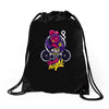 up all night Drawstring Bags