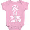 think green Baby Onesie