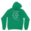 its all messy;  my hair the house the kid life Unisex Hoodie