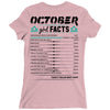 October Girl Facts Libra Ladies Fitted T-Shirt