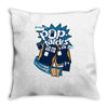 pop tardis Throw Pillow