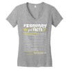 February Girl Facts Pisces Women's V-Neck T-Shirt