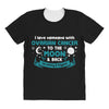 I Love Someone with Ovarian Cancer to The Moon and Back to Infinity All Over Women's T-shirt
