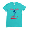 keep calm and pitch on Ladies Fitted T-Shirt