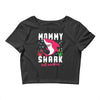 mommy shark doo doo doo family matching Crop Top
