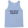 funny t shirt i used to jog 5 miles a day Tank Top