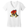 record eater Women's V-Neck T-Shirt