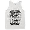 Super Cool Pawpaw Of A Freaking Awesome Son Tank Top