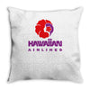 stylish retro hawaiian airlines Throw Pillow
