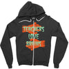 teachers love brains Zipper Hoodie