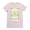 Never Underestimate The Strength Of A Lymphoma Cancer Warrior Ladies Fitted T-Shirt