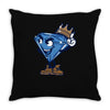 diamond king Throw Pillow