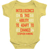adapt or die encoded (white) Baby Bodysuit