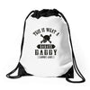 This Is What A Badass Daddy Looks Like Drawstring Bags