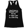 fucket list Racerback Tank