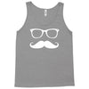 mustache glasses nerd Tank Top