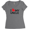 I Love My Uncle Women's Triblend Scoop T-shirt