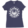 battlestar galactica distressed badge Ladies Fitted T-Shirt