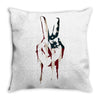 peace and love usa flag Throw Pillow