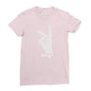 bunny sign Ladies Fitted T-Shirt