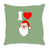 i love santa noel Throw Pillow