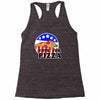 vote for pizza Racerback Tank