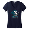 Shark Gym Women's V-Neck T-Shirt