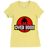 Over 9000 DBZ Vegeta Ladies Fitted T-Shirt