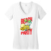 beach party Women's V-Neck T-Shirt