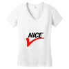 NICE Women's V-Neck T-Shirt