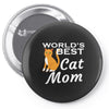 world's best cat mom Pin-back button