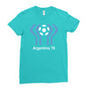 argentina 78 world cup 1978 retro football Ladies Fitted T-Shirt